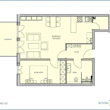 Sunnevelt-apartment-3 Ostseebad Kühlungsborn